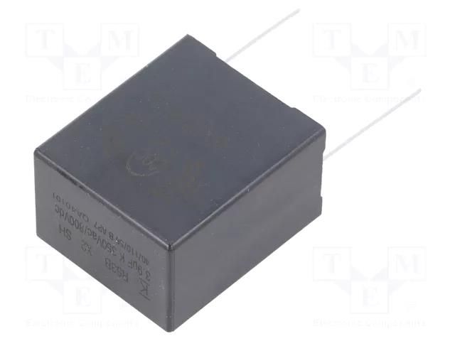 Capacitor: polypropylene; 3.9uF; 22x37x32mm; THT; ±10%; 25mm KEMET R53BR43905000K