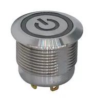 ANTI VANDAL SW, SPST, 2A/36VDC/PANEL/GRN ATPS19SL1612M0SA04G