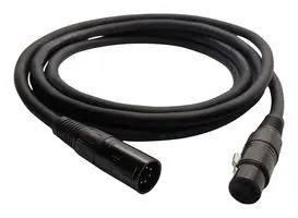 CABLE ASSY, 5P XLR JACK-XLR PLUG, 50FT IO-DMX5-50-P