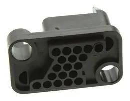 PLUG & SOCKET HOUSING, PLUG, PLASTIC 208210-2