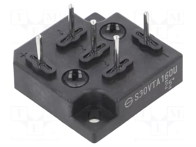Bridge rectifier: three-phase; Urmax: 1.6kV; If: 30A; Ifsm: 350A SHINDENGEN S30VTA160U-5000
