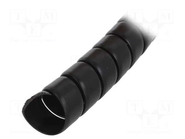 Spiral wrapping; Øbundle : 34mm; polypropylene; black; L: 1m HELLERMANNTYTON SPF30-PP-BK