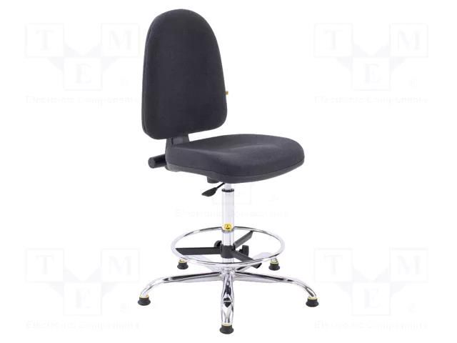 Chair; ESD; Seat dim: 460x430mm; Back dim: 440x510mm; 600÷850mm RT WORK ESD-CHAIR11