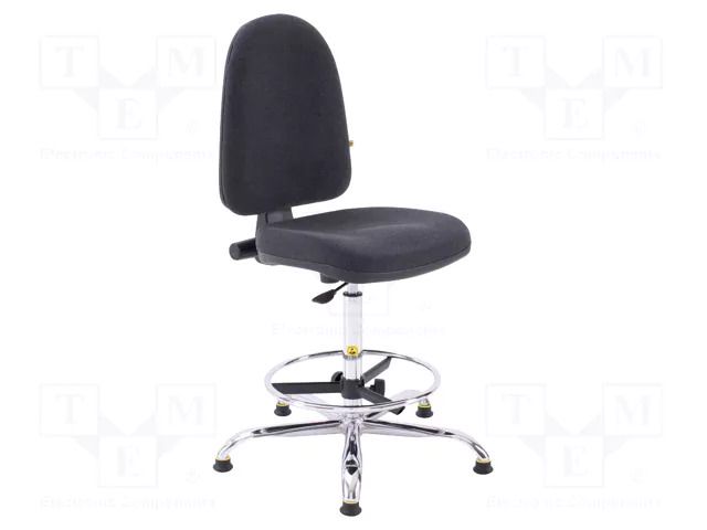 Chair; ESD; Seat dim: 460x430mm; Back dim: 440x510mm; 610÷870mm RT WORK ESD-CHAIR11