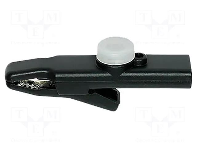 Crocodile clip for connections; ESD; black BERNSTEIN BRN-9-353