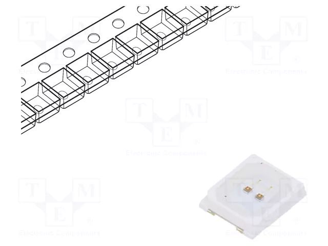 LED; red; SMD; 2835; 1750÷2250(typ)-2850mcd; 1.8÷2.4VDC; 120°; 60mA FORYARD FYLS-2835PURC-0.2W