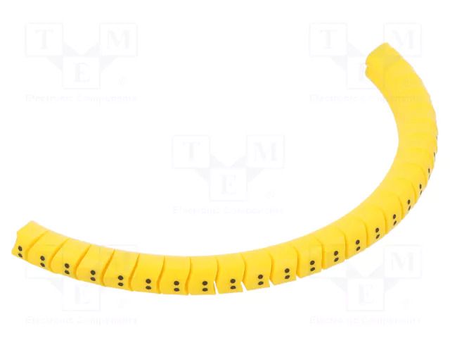 Markers; Marking: : ; 2.5÷5mm; PVC; yellow; -30÷60°C; leaded; PA-1 PARTEX PA-10003PV40.COLON
