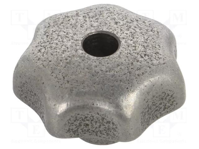 Knob; Ø: 40mm; cast iron; Ømount.hole: 8mm; DIN 6336 ELESA+GANTER DIN6336-GG-40-B8-B