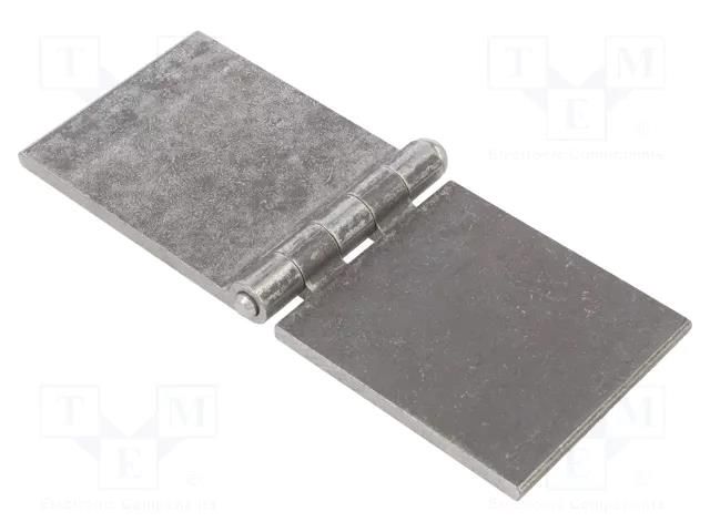 Hinge; Width: 200mm; steel; H: 80mm; without coating,for welding ELESA+GANTER GN1366ST200-80A-BL