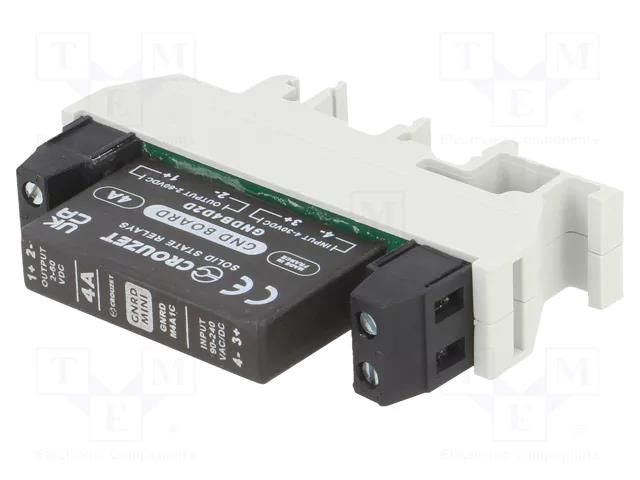 Relay: solid state; Ucntrl: 90÷240VAC; 4A; 2÷60VDC; GNRD Mini; IP00 CROUZET GNRDM4A1C