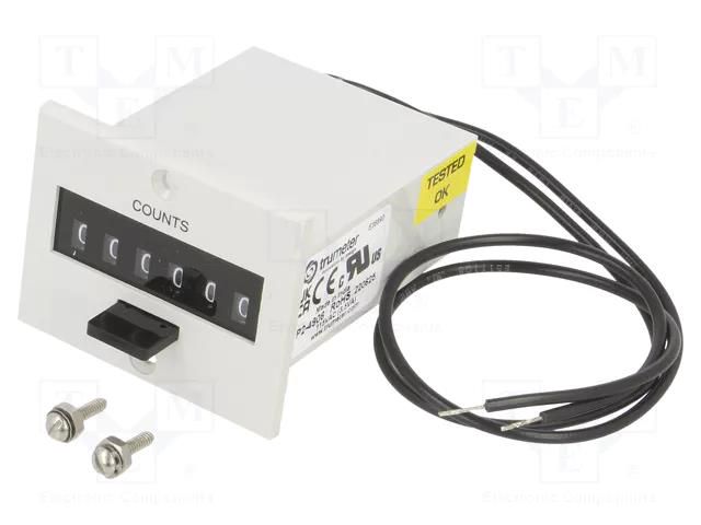 Counter: electromechanical; mechanical indicator; pulses; 999999 TRUMETER P2-4906