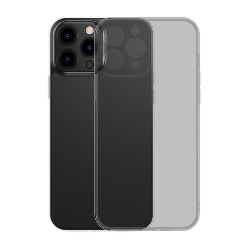 Baseus Frosted Glass Case Cover for iPhone 13 Pro Max Hard Cover with Gel Frame black (ARWS001101), Baseus 6932172609283 6932172609283