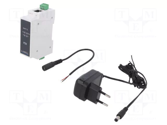 Converter; RS485/ETHERNET; 5÷36VDC; for DIN rail mounting; PD9 LUMEL PD9-RS485/ETHERNET