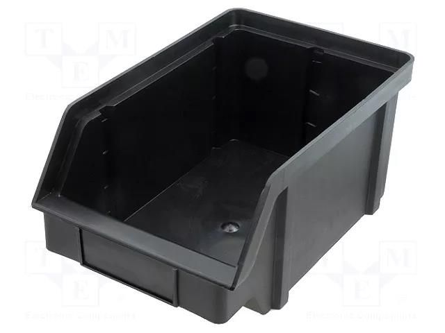 Cuvette; ESD; W: 202mm; H: 148mm; D: 314mm; polypropylene; black; <1kΩ ARTECH A.PM2ESD