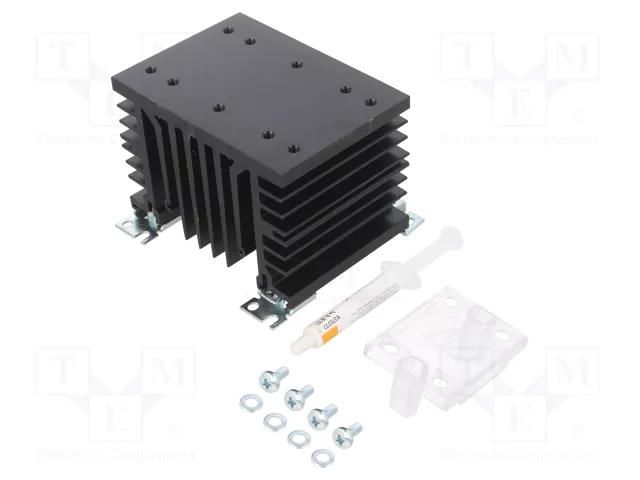 Heatsink: extruded; L: 103mm; W: 112mm; H: 80mm; 0.76K/W; aluminium CARLO GAVAZZI RHS112A