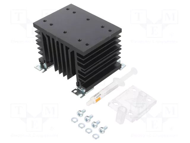 Heatsink: extruded; L: 103mm; W: 112mm; H: 80mm; 0.76K/W; aluminium CARLO GAVAZZI RHS112A
