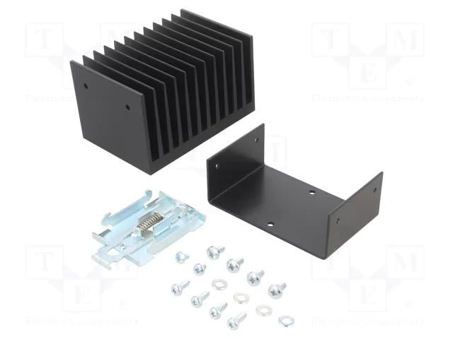 Heatsink: extruded; L: 82mm; W: 119mm; H: 94mm; 0.82K/W; aluminium CARLO GAVAZZI RHS301D