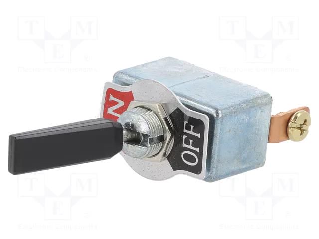 Switch: toggle; Pos: 2; SPST; ON-OFF; 50A/12VDC; Leads: screw; TD/TD1 SWITCH COMPONENTS TD1-1A-DC-3-B