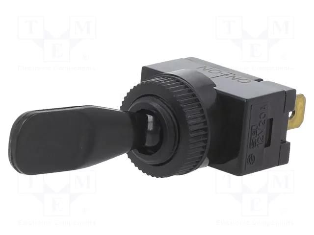 Switch: toggle; Pos: 2; SPDT; ON-ON; 20A/12VDC; Leads: connectors SWITCH COMPONENTS TE1-1D-DC-1-PB