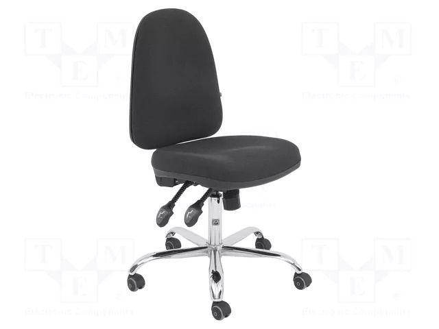 Chair; ESD; Seat dim: 460x430mm; Back dim: 440x510mm; 505÷635mm RT WORK ESD-CHAIR12