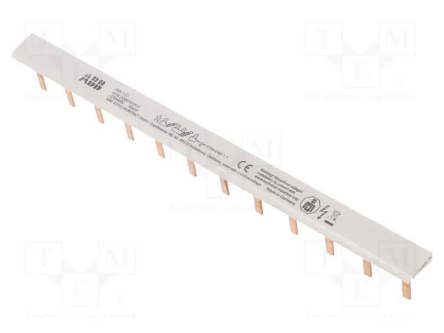 Busbar; 10mm2; Poles: 1; 690VAC; 690VDC; Inom: 63A; No.of mod: 12 ABB PSH1/12