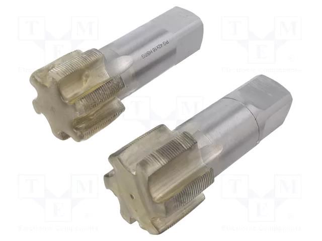 Tap; high speed steel grounded HSS-G; PG42; 140mm; 32mm; 2pcs. VÖLKEL VOLKEL-25742