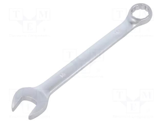 Wrench; combination spanner; 16mm; Chrom-vanadium steel; satin PG TOOLS PG-T108