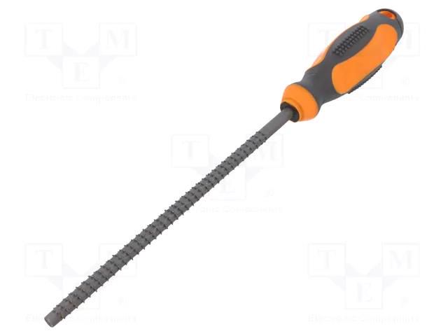 File; rasp; round; 200mm; non-slip grip; steel PG TOOLS PG-T881
