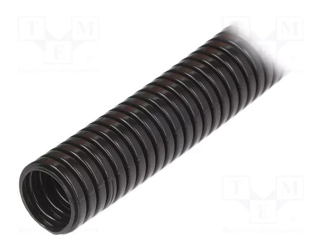 Protective tube; Size: 36; polyamide; black; PA6S; Øint: 36mm ANAMET EUROPE AN-801.336.0