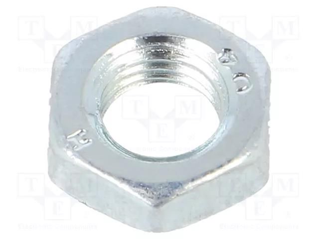 Nut; hexagonal; M6; Thread: fine thread; 0.75; steel; Plating: zinc BOSSARD B6/BN1207