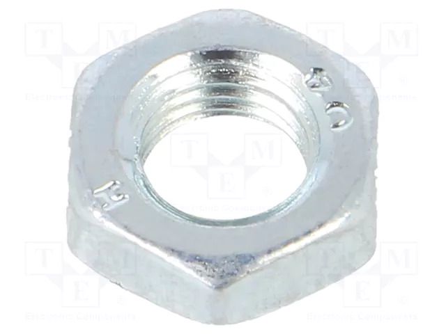 Nut; hexagonal; M6; Thread: fine thread; 0.75; steel; Plating: zinc BOSSARD B6/BN1207