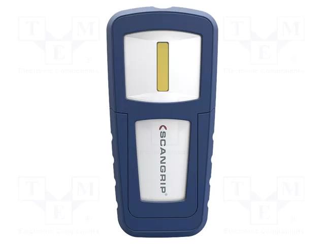 Torch: LED; 6h; L: 122mm; 100lm,200lm; IP65; 6000K; -10÷40°C; W: 60mm SCANGRIP SCANGRIP-03.5404