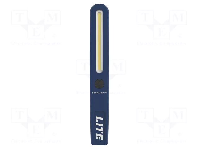 Lamp: inspection lamp; 6000K; IP20; Kit: cable; 40lm,400lm; W: 34mm SCANGRIP SCANGRIP-03.5666