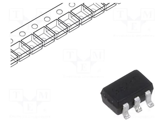 IC: voltage regulator; LDO,linear,fixed; 2.5V; 0.15A; SOT353; SMD DIODES INCORPORATED AP7115-25SEG-7