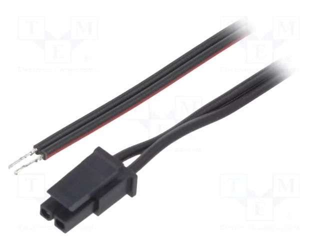 Cable; cables,female; PIN: 2; 0.2m; 4A; Insulation: PVC; TLYp ESPE KABX-2PFS-L200