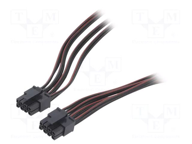 Cable; female-female; PIN: 8; 0.6m; 4A; Insulation: PVC; TLYp ESPE KABX-8PFF-L600