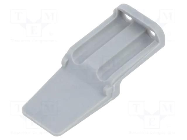 Secondary lock; female; PIN: 2; grey; DTM; Polarisation: A DEUTSCH WM-2SA