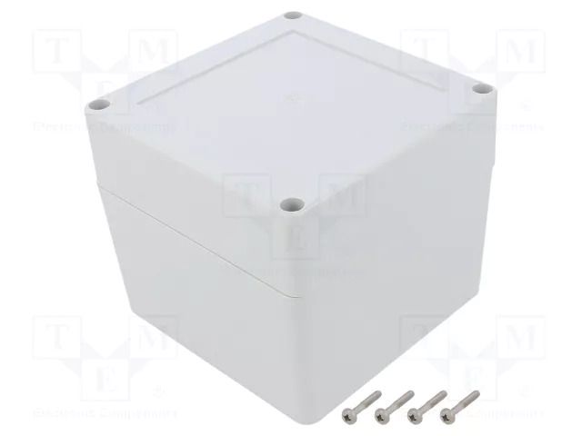 Enclosure: multipurpose; X: 105mm; Y: 105mm; Z: 90mm; ZP; light grey KRADEX ZP10510590JH-PC