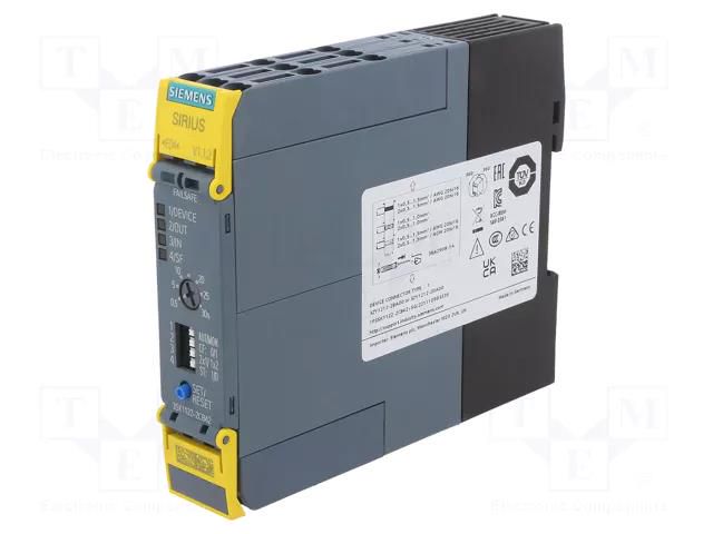 Module: safety relay; 24VDC; for DIN rail mounting; 3SK1; IP20 SIEMENS 3SK1122-2CB42