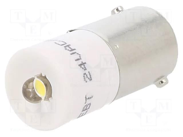 LED lamp; white warm; BA9S,T10; 24VDC; 24VAC; plastic; 3mm CML INNOVATIVE TECHNOLOGIES 1860235L3
