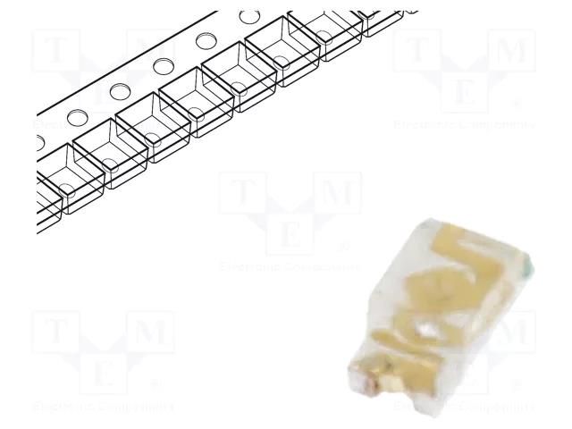 LED; blue; SMD; 0603; 90÷260mcd; 2.8÷3.5VDC; 1.6x0.8x0.7mm; 140° DIALIGHT 598-8091-107F