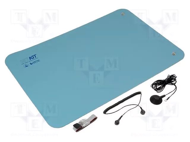 Mat: table set; ESD; L: 0.6m; W: 0.4m; Thk: 2mm; blue; 440°C ELME AS-BENCHMAT