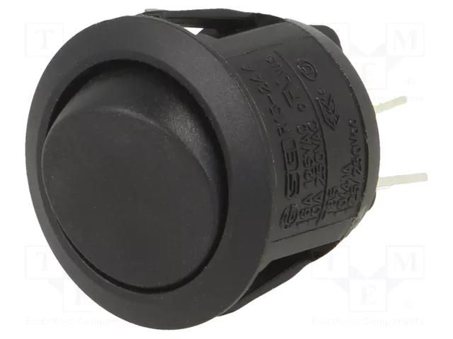 ROCKER; DPST; Pos: 2; ON-OFF; 10A/28VDC; black; none; RA; Body: black SWITCH COMPONENTS RA1-2A-DC-2-B