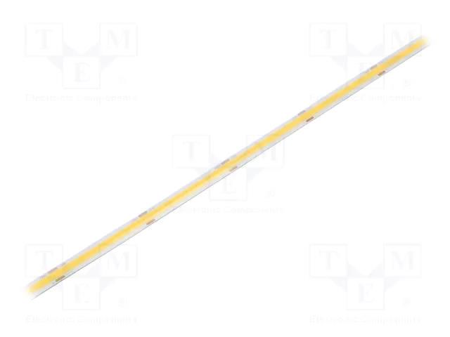 COB LED tape; white neutral; LED/m: 320; 8mm; IP65; 8W/m; CRImin: 90 WISVA OPTOELECTRONICS HH-40KG-320GAB-COB