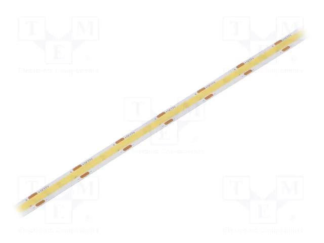 COB LED tape; white cold; LED/m: 480; 8mm; IP20; 8W/m; CRImin: 90 WISVA OPTOELECTRONICS HH-65KG-480FNB-COB