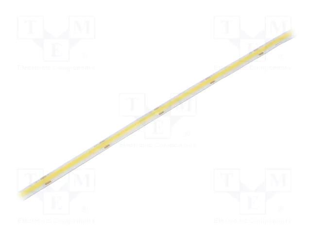 COB LED tape; white cold; LED/m: 480; 8mm; IP65; 8W/m; CRImin: 90 WISVA OPTOELECTRONICS HH-65KG-480GAB-COB