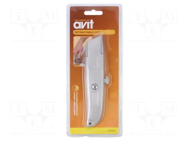 Knife; universal; 150mm; locked blade; Handle material: polyamide AVIT AV-01001