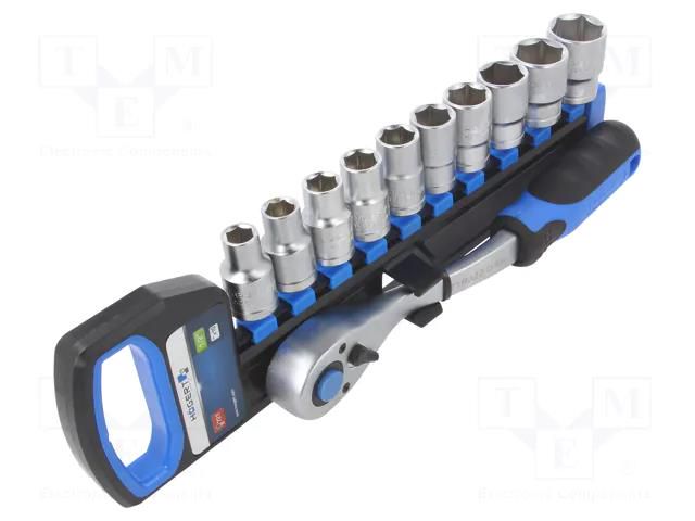 Wrenches set; 6-angles,socket spanner; Mounting: 1/2"; 11pcs. HÖGERT TECHNIK HT1R332