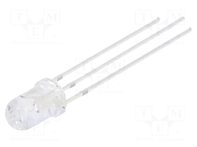LED; red/blue; 5mm; 30°; Front: convex; 3÷15VDC; No.of term: 3; round OPTOSUPPLY OSRBMC5A31A-VV