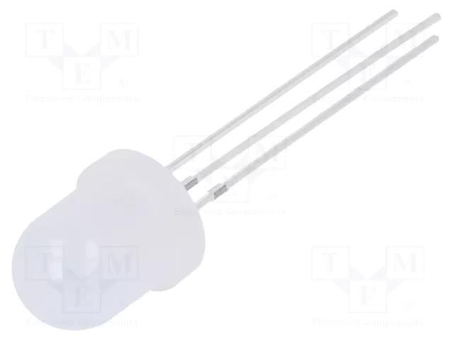 LED; red/blue; 7.8mm; 30°; Front: convex; 3÷15VDC; No.of term: 3 OPTOSUPPLY OSRBMC8162A-VV